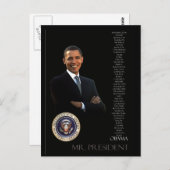 Obama Postkarte (Vorne/Hinten)
