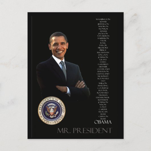 Obama Postkarte (Vorderseite)