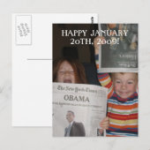 Obama Postkarte (Vorne/Hinten)