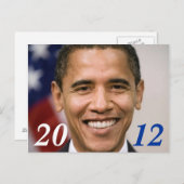 Obama Postkarte 2012 (Vorne/Hinten)