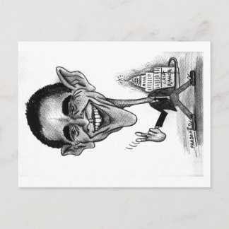 Obama Postkartenkarikatur Postkarte
