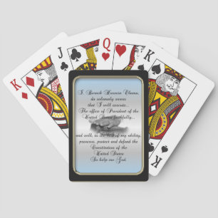 Obama Präsident Oath Black Frame Bicycle® Play Spielkarten