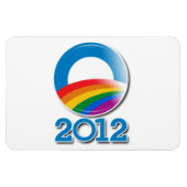 Obama-Pride-Button 2012 Magnet (Horizontal)
