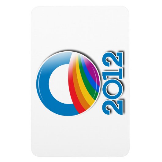 Obama-Pride-Button 2012 Magnet (Vertikal)