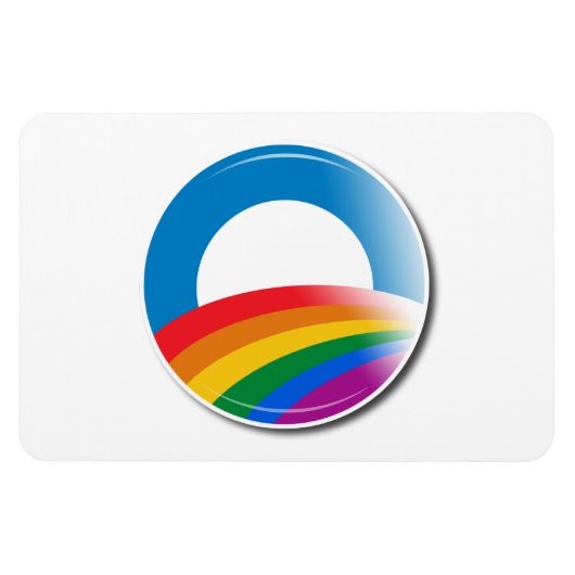 Obama Pride Button Magnet (Horizontal)