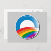 Obama Pride Button Postkarte (Vorne/Hinten)