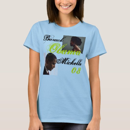 Obama Profil, michelle Profil, Barack, Michel.. T-Shirt (Vorderseite)