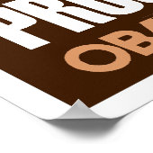Obama - Progress Dark Brown Poster (Ecke)