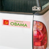 OBAMA-Progressist! Autoaufkleber (Auf Lkw)