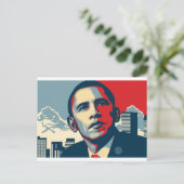 Obama-Punkt Postkarte (Stehend Vorderseite)