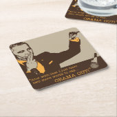 "Obama quadratische Untersetzer heraus" (angewinkelt)