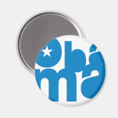Obama-Quadratmagnet Magnet (Vorderseite/Rückseite)