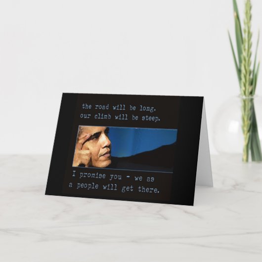 Obama Quote Karte (Vorderseite)