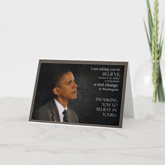 Obama Quote Karte (Vorderseite)