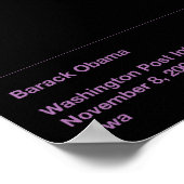 Obama Quotes Poster (Ecke)
