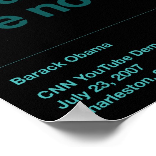 Obama Quotes Poster (Ecke)