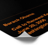 Obama Quotes Poster (Ecke)