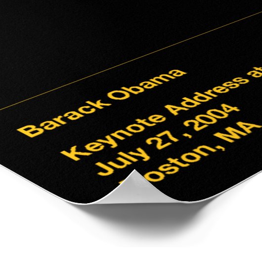 Obama Quotes Poster (Ecke)