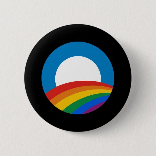 Obama Rainbow Button (Vorderseite)