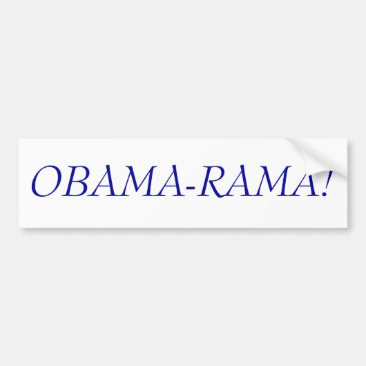 OBAMA-RAMA! AUTOAUFKLEBER (Vorne)