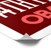 Obama Red 44. Präsident Poster 3 (Ecke)