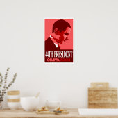 Obama Red 44. Präsident Poster 3 (Küche)