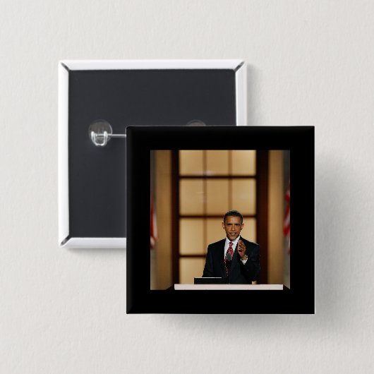 Obama-Rede Button (Vorne & Hinten)