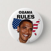 OBAMA, REGELN BUTTON (Vorderseite)