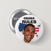 OBAMA, REGELN BUTTON (Vorne & Hinten)