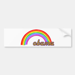 Obama-Regenbogen Autoaufkleber