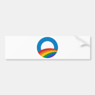 Obama-Regenbogen Autoaufkleber