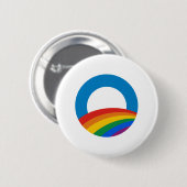 Obama-Regenbogen Button (Vorne & Hinten)