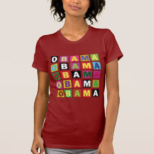 Obama-Regenbogen-Farbkästen T-Shirt