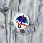 Obama-Regenbogen-Regenschirm Button (Beispiel)