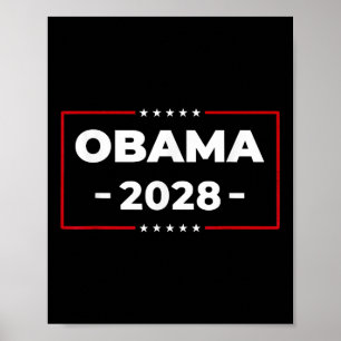 Obama Retro Patriotic 2028 Politische Protest Kund Poster