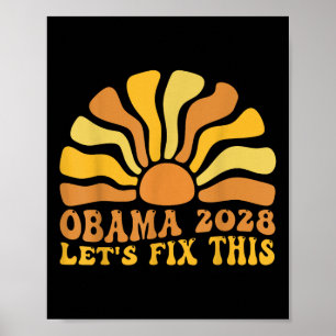 Obama Retro Patriotic 2028 politischer Protest Poster
