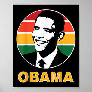 Obama Retro Präsident Barack Obama hoffen, einen W Poster