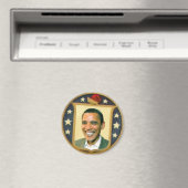 Obama Retro Shield Magnet (In Situ (Geschirrspüler))