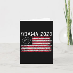 Obama Retro uns Vintage Flagge Patriotic 2028 Poli Karte
