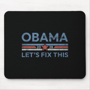 Obama Retro Vintag Patriotic 2028 politische Prote Mousepad