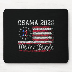 Obama Retro Vintag US-Flagge 44 48 Patriotic 2028  Mousepad