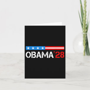 Obama Retro Vintage Flagge Patriotisch 2028 Politi Karte