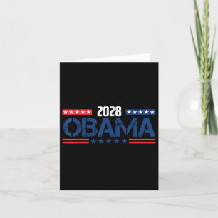 Obama Retro Vintage Patriotisch 2028 Politisch Pro Karte