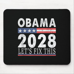 Obama Retro Vintage Patriotisches 2028 Politisches Mousepad