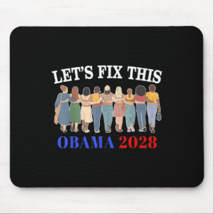 Obama Retro Vintage Patriotisches 2028 Politisches Mousepad