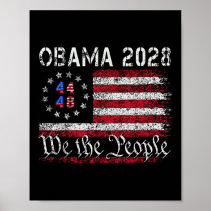 Obama Retro Vintage US-Flagge 44 48 Patriotisch 20 Poster