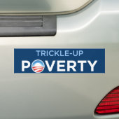 Obama Rieseln-Oben Armut Autoaufkleber (Auf Auto)