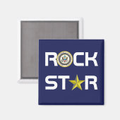 Obama - Rock Star Magnet (Vorderseite/Rückseite)