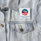 Obama- - Romneywellen-Arbeitskräfte Button (Beispiel)