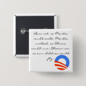 Obama, Rosa saß, also könnte Martin gehen. Martin Button (Vorne & Hinten)